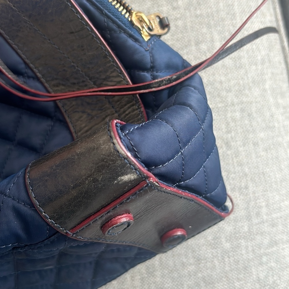MZ Wallace  Navy and Black Quilted Women's Bag Purse - Picture 11 of 17